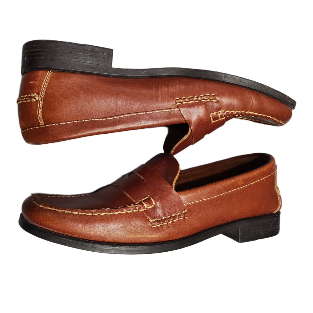 Weejuns Bass Clarad Penny Loafers Womens Size 9M Brown Leather Comfort Slip On